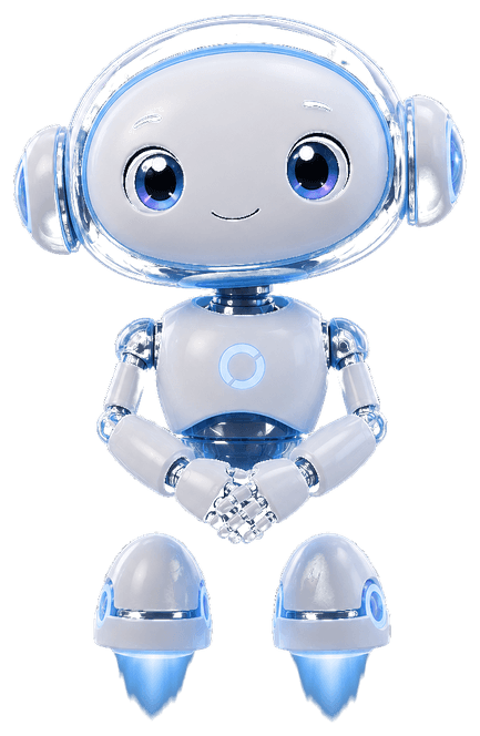 The Knoo mascot, waiting to be asked something